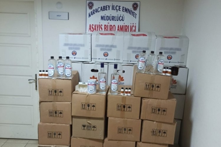 Bursa'da sahte i&ccedil;ki operasyonunda bir ş&uuml;pheli yakalandı