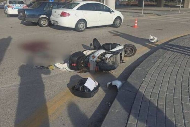 Ankara'daki kazada motosikletli kurye hayatını kaybetti