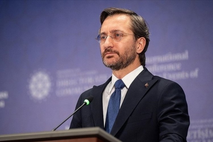 Fahrettin Altun'dan muhabirin darp edilmesine tepki