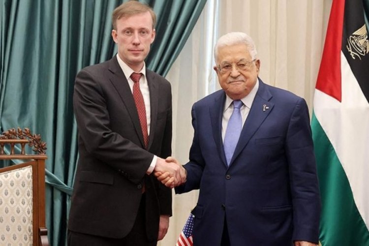 Sullivan, Filistin Devlet Başkanı Abbas ile g&ouml;r&uuml;şt&uuml;