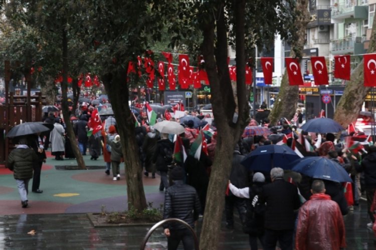 Kocaeli'de İsrail'in zulm&uuml; protesto edildi