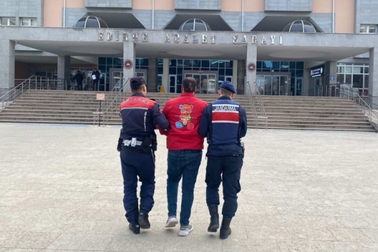 Edirne'de 5 yıl 15 ay hapis cezası bulunan firari h&uuml;k&uuml;ml&uuml; yakalandı