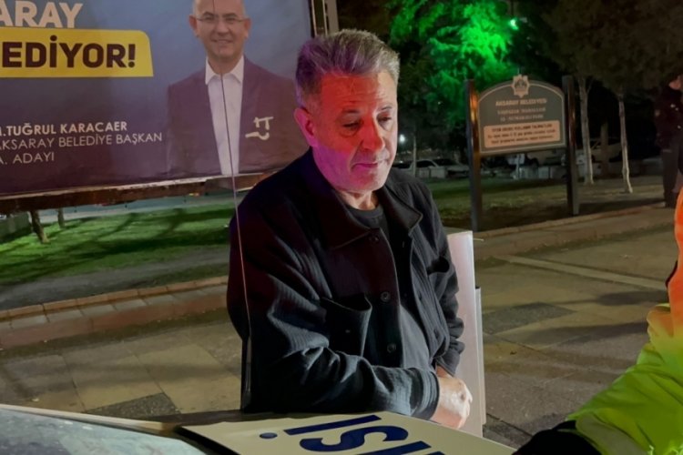 Aksaray'da direksiyon başında alkoll&uuml; yakalandı! "Aman iyi &ccedil;ek de meşhur olalım"
