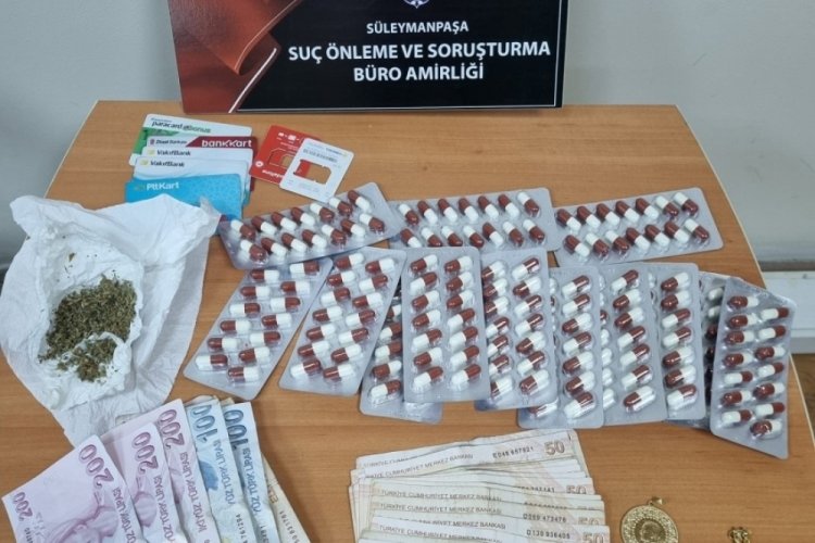 Tekirdağ'da 3 kişi uyuşturucudan g&ouml;zaltına alındı