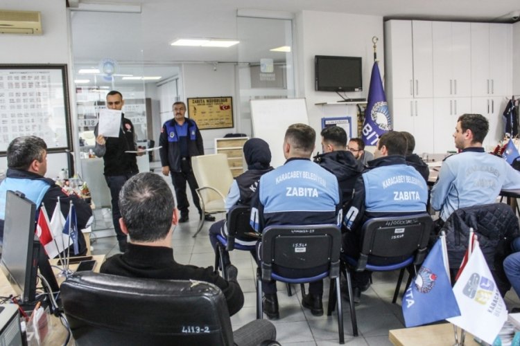Bursa Karacabey'de zabıta eğitimden ge&ccedil;ti