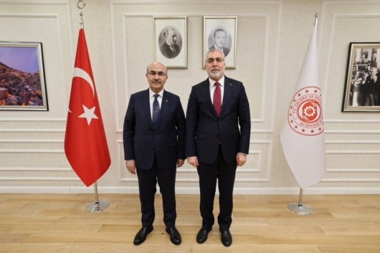 Bursa Valisi Demirtaş, Bakan Işıkhan'ı ziyaret etti