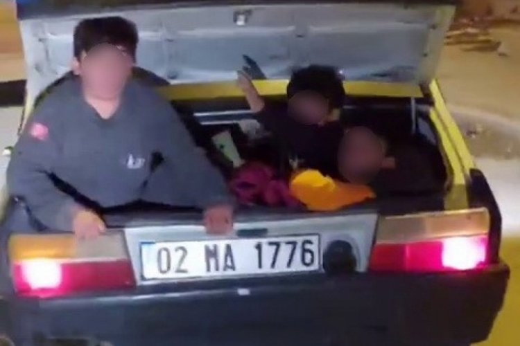 Bagaja koyduğu 3 &ccedil;ocuğun canını hi&ccedil;e saydı
