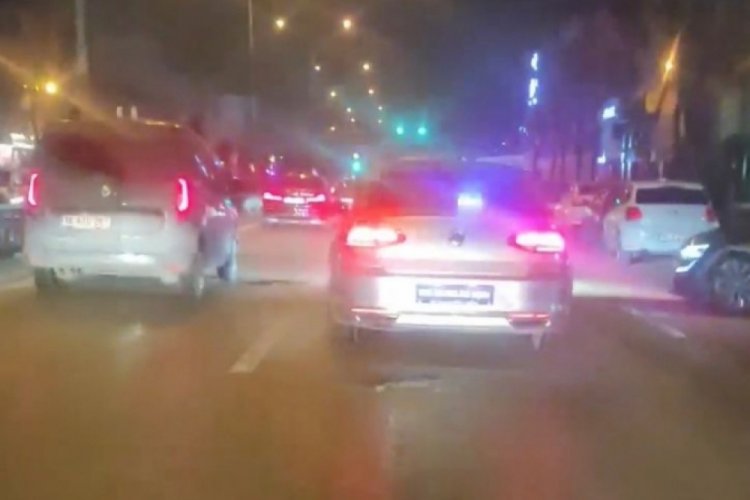 Bursa'da STK başkanının &ccedil;akarlı aracına tepki