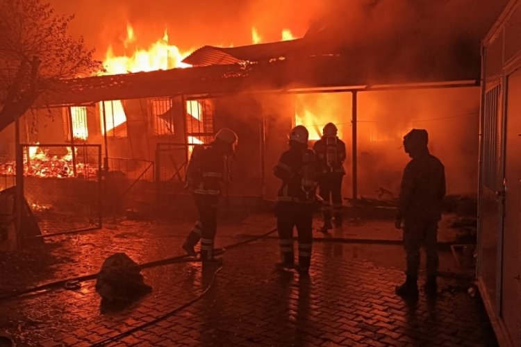 Adıyaman'daki bir evde &ccedil;ıkan yangın geceyi aydınlattı!