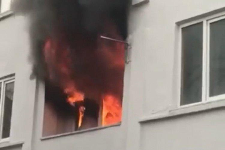 Bursa'da mutfaktan &ccedil;ıkan yangın ekipleri alarma ge&ccedil;irdi!