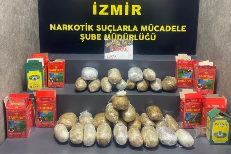 &Ccedil;ay kutusunda uyuşturucu sevkiyatı
