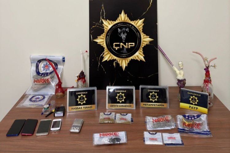 &Ccedil;anakkale'de uyuşturucu operasyonu: 2 tutuklu