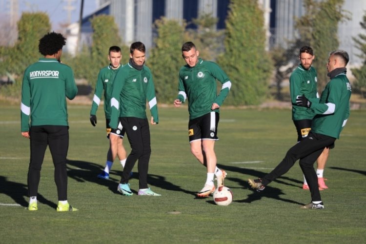 Konyaspor, Kayserispor ma&ccedil;ı hazırlıklarını tamamladı