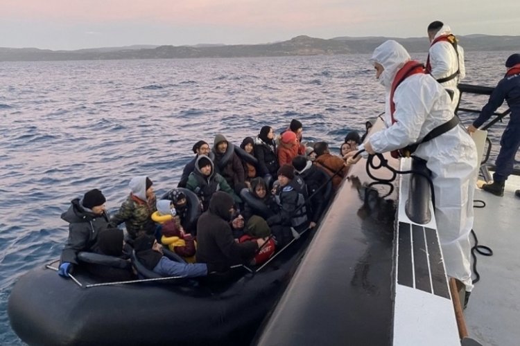&Ccedil;anakkale'de 128 ka&ccedil;ak g&ouml;&ccedil;men yakalandı