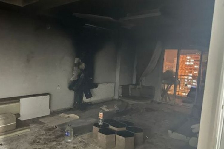 Mardin'de klima motorunun patladığı evde yangın &ccedil;ıktı
