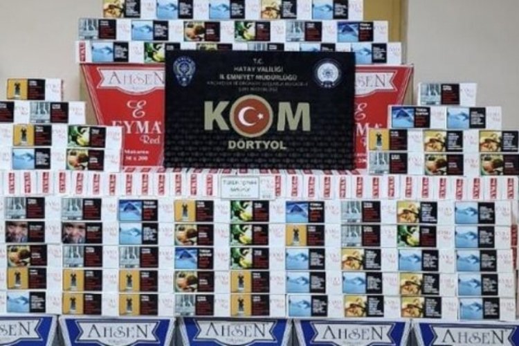 Hatay'da ka&ccedil;ak 238 bin makaron ele ge&ccedil;irildi