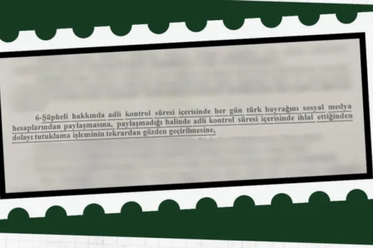Şeyh Said'in torununa 'T&uuml;rk bayrağı' cezası!