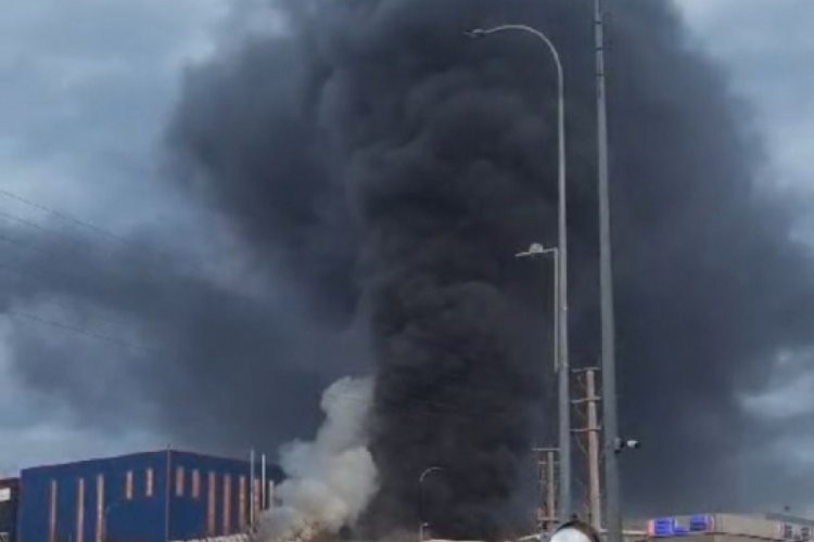 Bursa'da sanayi b&ouml;lgesinde yangın