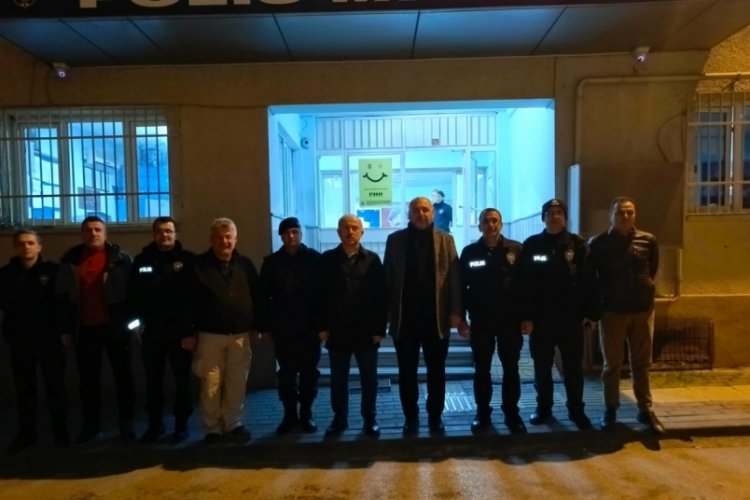 Bursa'da Orhangazi İl&ccedil;e Kaymakamı ve Belediye Başkanından emniyet ile jandarma ekiplerine ziyaret