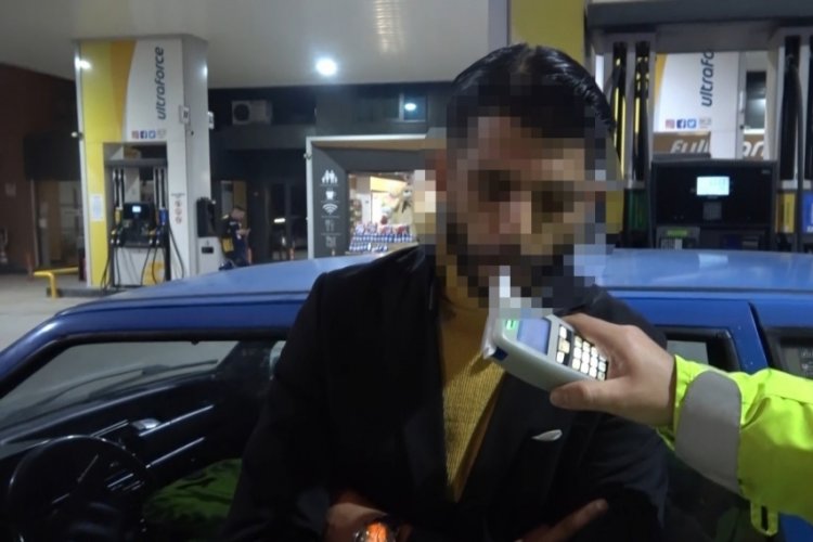 Bursa'da uygulama noktasından ka&ccedil;tı, yakıt alırken yakalandı