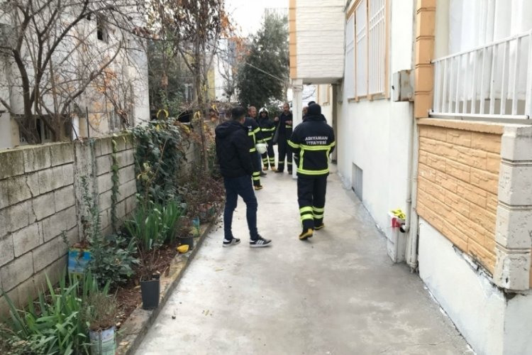 Adıyaman'da, bir evde &ccedil;ıkan yangın korkuttu
