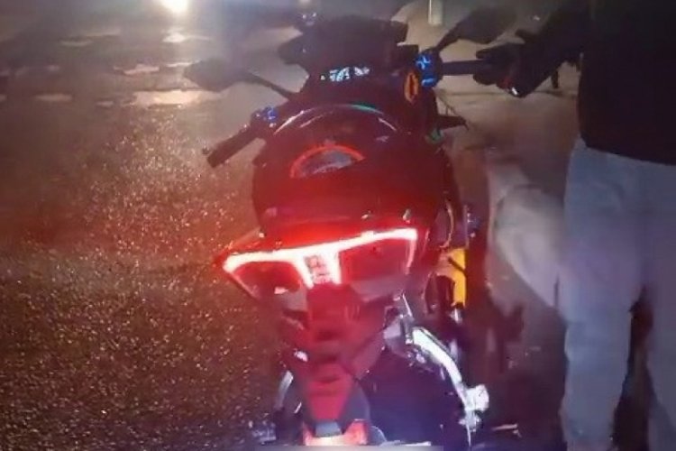 Adıyaman'da yarış yapan motosikletler yakalandı