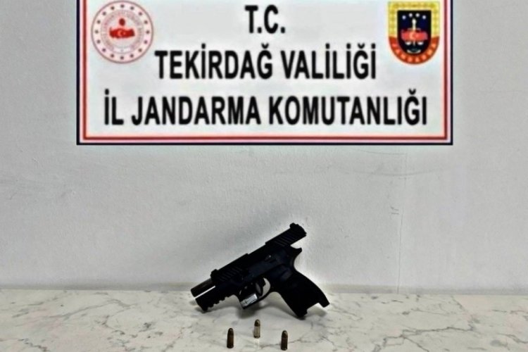 Tekirdağ'da kuru sıkıdan bozma tabanca ele ge&ccedil;irildi