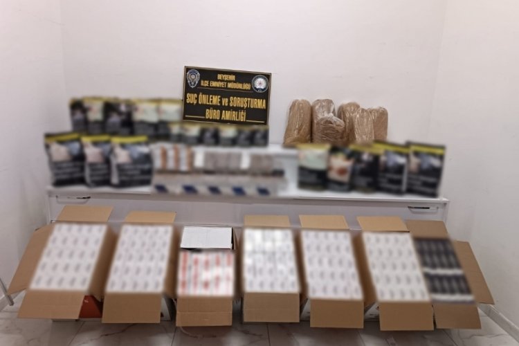 Konya'da ka&ccedil;ak t&uuml;t&uuml;n operasyonu!