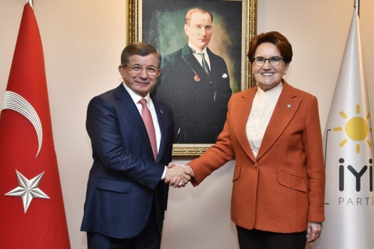 Davutoğlu'ndan İYİ Parti lideri Akşener'e ziyaret