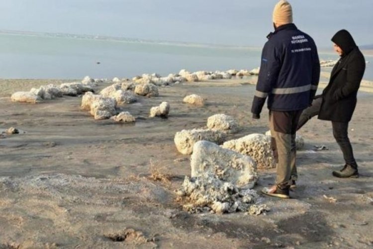 'Kuş cenneti' olarak bilinen Arin G&ouml;l&uuml;'nde inanılmaz manzara!