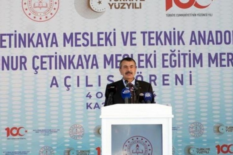 Bakan Tekin: &Ccedil;ocuklarımız istihdam garantili olarak mezun oluyor