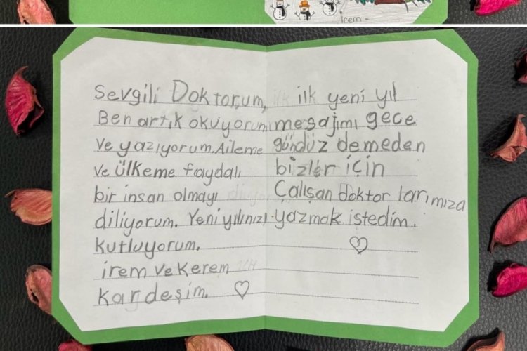 Okuma yazmayı &ouml;ğrendi, ilk mektubunu İl Sağlık M&uuml;d&uuml;rl&uuml;ğ&uuml;'ne yazdı