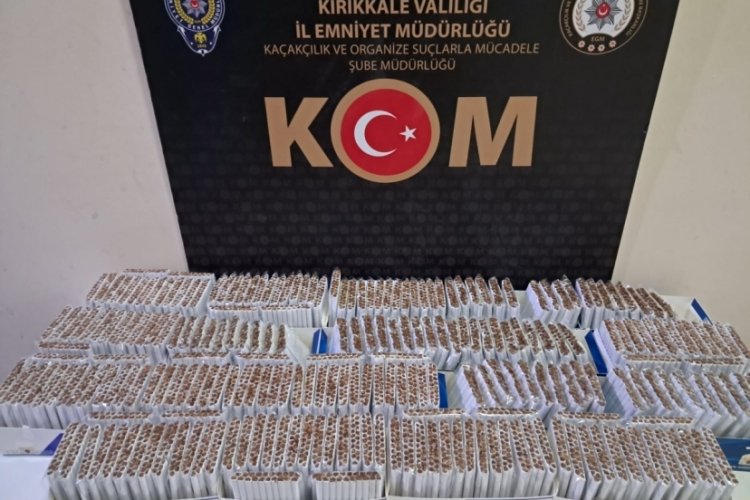 Kırıkkale'de ka&ccedil;ak t&uuml;t&uuml;n ticaret operasyonu! 5 g&ouml;zaltı