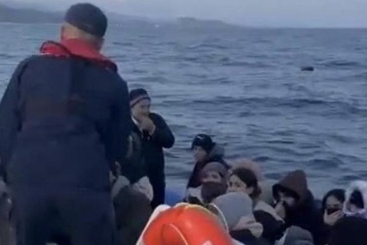 &Ccedil;anakkale'de 34 ka&ccedil;ak g&ouml;&ccedil;men kurtarıldı