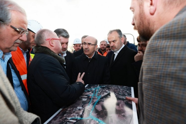 Vali Demirtaş Bursa Emek-YHT Gar-Şehir Hastanesi Metro Hattı Projesini inceledi