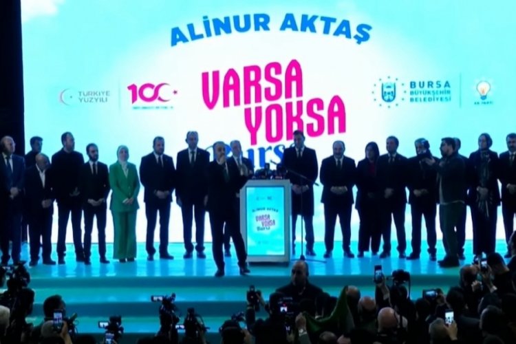 Aktaş, Bursa'da ilk se&ccedil;im konuşmasını yaptı!