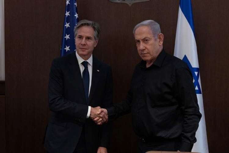 Antony Blinken, İsrail Başbakanı Netanyahu ile g&ouml;r&uuml;şt&uuml;