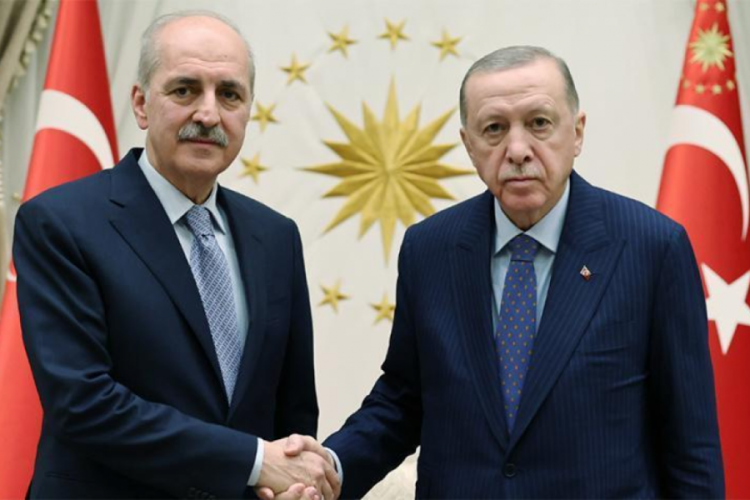 Cumhurbaşkanı Erdoğan, Meclis Başkanı Kurtulmuş'u ağırladı