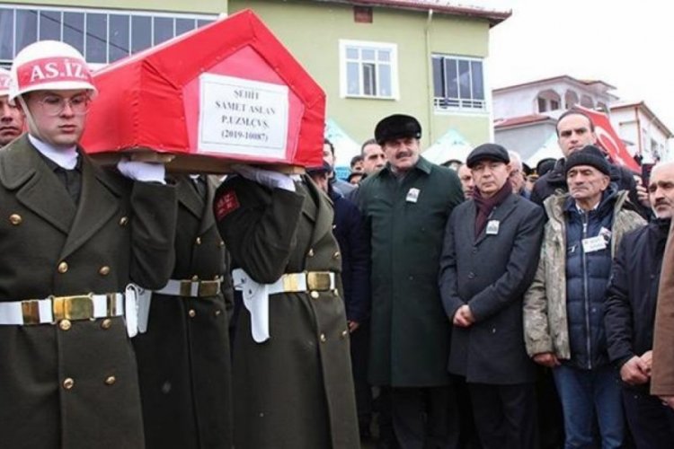 Şehit Aslan, Amasya'da son yolculuğuna uğurlandı