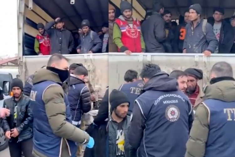 Erzincan'da 99 ka&ccedil;ak g&ouml;&ccedil;men yakalandı