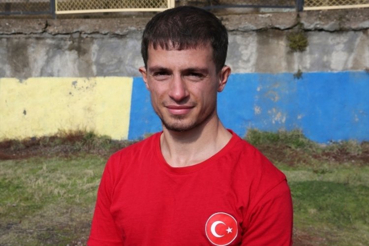 İşitme engelli atlet, d&uuml;nya şampiyonluğu i&ccedil;in &ccedil;alışıyor