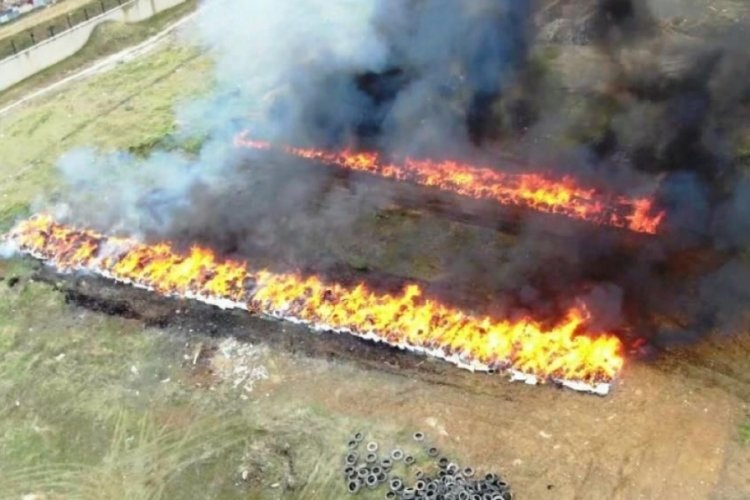 Diyarbakır'da 23 ton uyuşturucu yakıldı