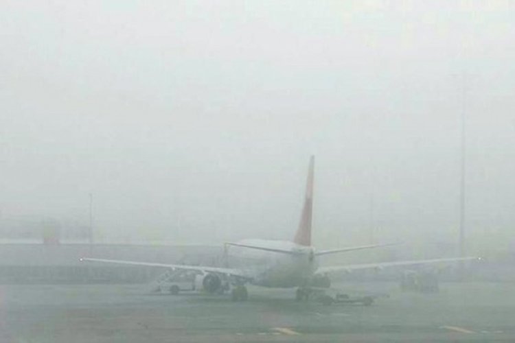 Gaziantep'te hava seferlerine sis engeli