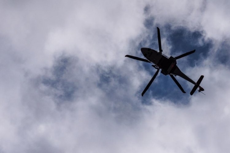 Kırgızistan'da eğitim u&ccedil;uşu yapan askeri helikopter d&uuml;şt&uuml;