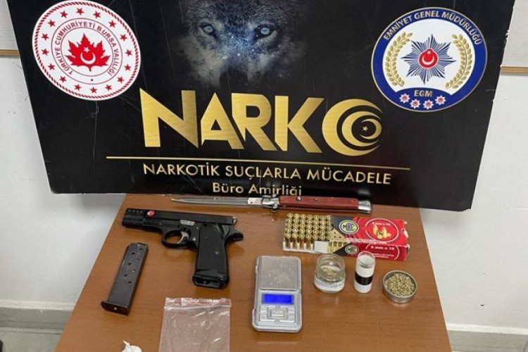 Bursa'da uyuşturucu ticareti ş&uuml;phelisi tutuklandı!