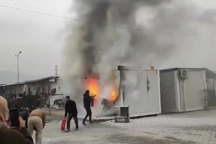 Hatay'da konteyner yangınları i&ccedil;in uyarı