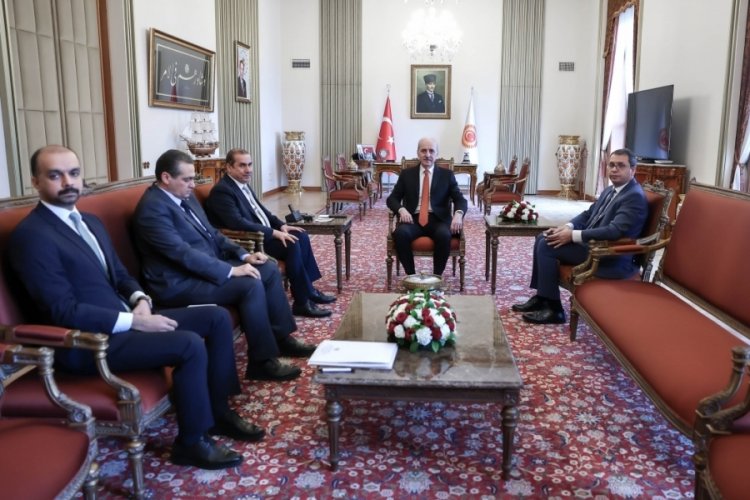 TBMM Başkanı Kurtulmuş, Irak'ın Ankara B&uuml;y&uuml;kel&ccedil;isi Al Lachmawi ile g&ouml;r&uuml;şt&uuml;