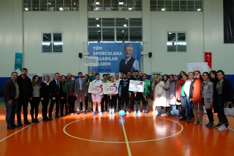 Bursa'da g&ouml;rme engelli sporculardan kıran kırana ma&ccedil;