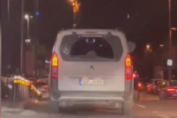 İstanbul'da kadının tehlikeli yolculuğu kamerada!