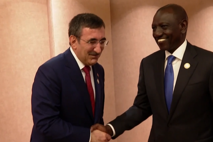 Cumhurbaşkanı Yardımcısı Yılmaz, Kenya Devlet Başkanı ile g&ouml;r&uuml;şt&uuml;